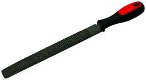 Tuff Stuff, 50609, 8" Half Round Wood Rasp Rubber Grip Handle