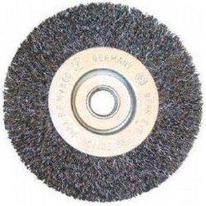 Disston Master Mechanic, 842875, 6", Fine, Crimped Wire Wheel, 5/8" To 1/2" Arbor Size