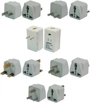 CONECT IT, 10-165, FOREIGN TRAVEL 2000 WATT VOLTAGE CONVERTER 5 PLUG ADAPTER KIT