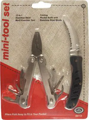 H.B. Smith Tools, 89113, Mini Tool Set, 13 In 1 Micro Multi Function Tool & Pocket Knife Set
