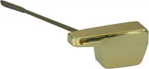 Aqua Plumb, 2645B, Eljer Type Side Mount Toilet Flush Lever, Polished Brass Finish Handle