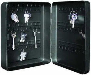 TSS, KC48, Black, Metal Key Cabinet With Cam Lock 48 Key Capacity