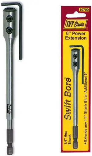 Ivy Classic, 10700, 6" Swift Bore Extension, Wood Spade Bits Extensions