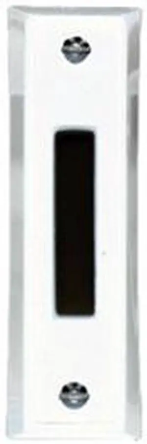 Lee Electric BC666W Unlighted White Wired Box With Black Push Button For Bell