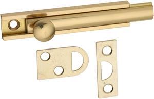 National Gallery Series 3 In. Polished Brass Door Surface Bolt N197970