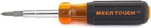 Mega Tough, 80100, 9 IN 1 Screwdriver Rubber Cushion Grip Handle