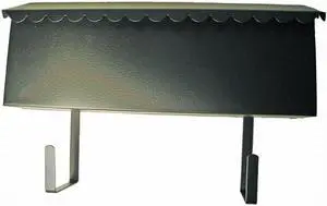 Tuff Stuff, 2031, Black Enamel Metal Horizontal Mailbox, No Lock