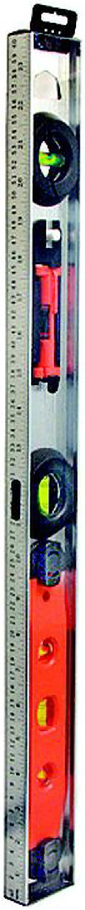 H.B. Smith Tools, 79120, 3-In-1 Convenient Ruled Edge 24" Aluminium Level