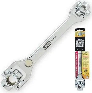 Ivy Classic, 60100, 10" Long, 16 in 1 Socket Wrench, Most Popular SAE & Metric
