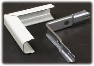Thomas & Betts, B318, Ivory Metal, Surface Raceway Fitting 90 Degree Outside Elbow, For B300 Raceway