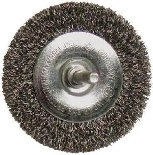 Master Mechanic, 842727, 3" Coarse Wire Wheel, 1/4 Shank, Stem Mounted