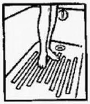 Liberty, SF545, 6 Pack, Soft White Bath Safety Tread, Adhesive Backed, 3/4"W x 14-1/2"L