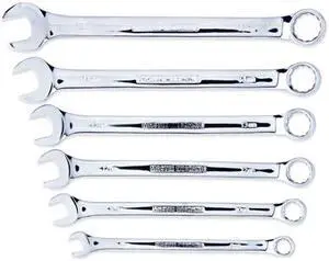 Master Mechanic, 109959, 6 Piece, Mirror Finish Metric Combination Wrench Set