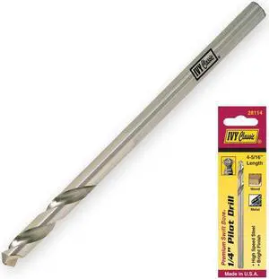 Ivy Classic, 28114, 1/4" x 4-5/16" Arbor Pilot Drill, 4H Arbor and 3-1/8" thru 6"