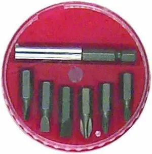 Tuff Stuff, 95293, 7 Piece, Screwdriver Bit Set, With Handy Storage Case