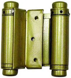Tuff Stuff, 86852, 1 Pair, 2", Brass, Double Action Spring Hinge, Square Corner