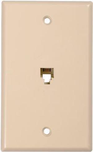 CONECT IT, 20-519, Ivory, Flush Mount, Modular Phone Jack Wall Plate