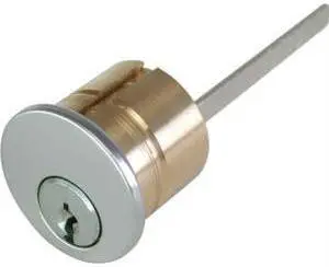 TSS, TSS20151D, (Segal 7050 Like), 26D Satin Chrome, Solid Brass Replacement 1-1/16" Rim Cylinder Lock, Schlage Keyway