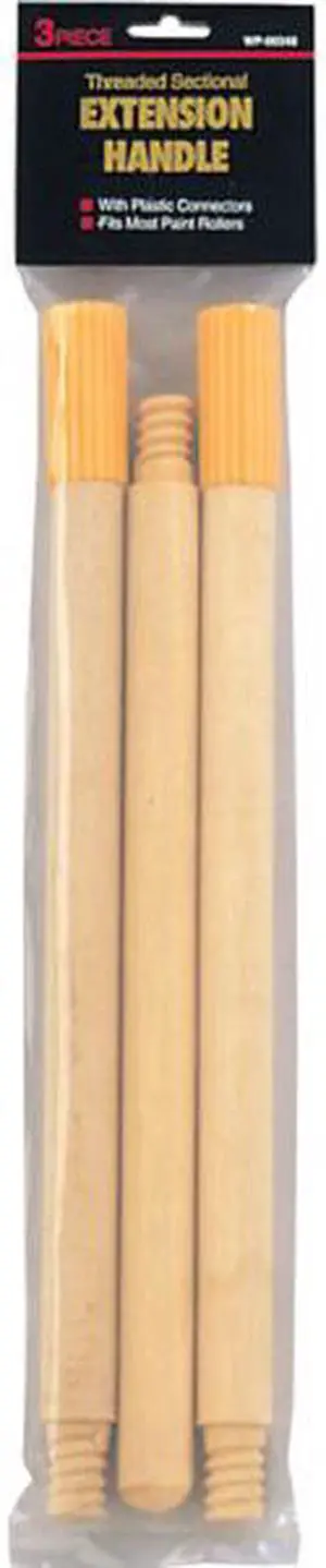 GAM Paint Brushes, WP00348, 3 Piece Sectional, 42", Wood Extension Pole
