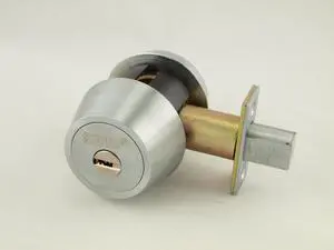 Maxtech, (Mul-t-lock Hercular HD1-26D Like) Satin Chrome, Single Cylinder Deadbolt With Thumb Turn, HIGH SECURITY, 006 KEYWAY