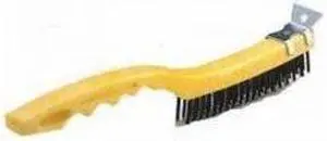 Rubbermaid, X192-06, 3" x 19" Rows, Wire Brush, For Paint & Rust Removal