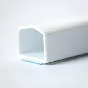 Wire Hider Premiere Raceway WireHider, FWH-11411, 1/2" x 48", White, Base Molding Self Adhesive