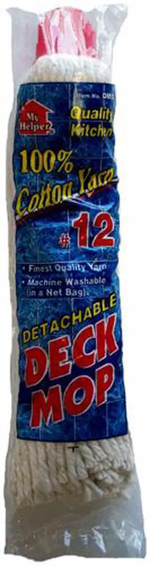 My Helper, DM12, #12, 100% Cotton Yarn, Detachable Deck Mop Refills