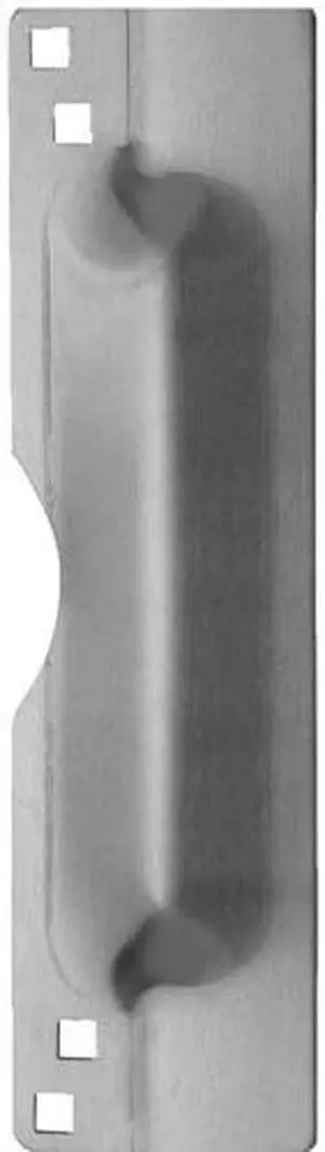 Progressive, 1033SL, Silver Bake Kote, 3" x 11", Latch Guard, Edge Protection for Out Swinging Doors