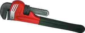 Tuff Stuff, 53503, 12", Heavy Duty, Straight Steel Pipe Wrench, Black Grip