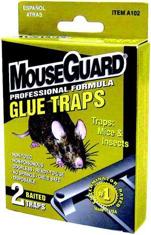 Mouse Guard 12 Pack Ready-to-Use Odorless Mouse Glue Traps for Trapping Mice  Rodents Insects with No Springs Disposable Safe 