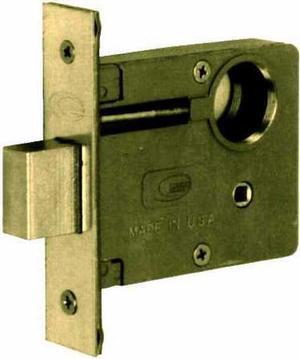 Marks, 2/3, Series 2 Mortise Armored Deadlock Body Brass 2-1/2" BackSet Polished Brass US3