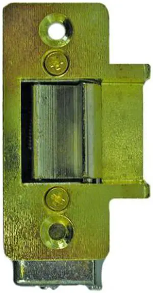 Lee Electric, 14, Mortise Type ANSI Standards 2-3/4" Electric Door Strike, Brass, 8 - 16 Volt AC