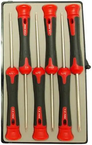 Tuff Stuff, 53315, 6 Piece Precision Screwdriver Set, Comfort Grip Handle