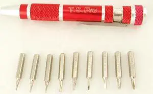 Tuff Stuff, 53314, Micro Tech 9 Piece Pocket Precision Screwdriver Bit Set