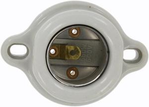 Leviton, 9878, White, Porcelain, 660 Watt, 600 Volt, Medium Base,  Keyless Incandescent Lampholder