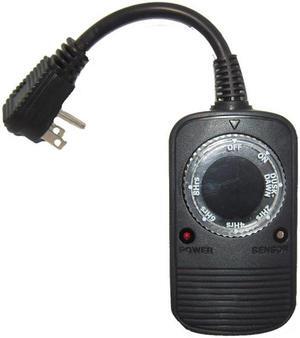 Power Cords & Cables, PCC-36002, Photocell Photoelectric Photo Electric Mechanical Outdoor Timer, Plug In