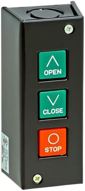 Mmtc, PBS-3, Nema 1 Three Push Button Switch Interior Surface Mount Control Station "OPEN - CLOSE - STOP"