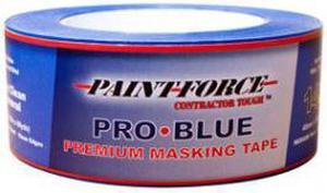 Paint Force Pro Contractor Tough, 38020, 2-Inch by 60-Yard, 48mm x 55m, Premium Painter's Grade Blue Masking Tape, 14 Day Clean Removal, UV Resistant