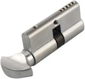 Marks USA 2621/26D Euro Profile Single Cylinder Satin Chrome US26D With Interior Turn Knob