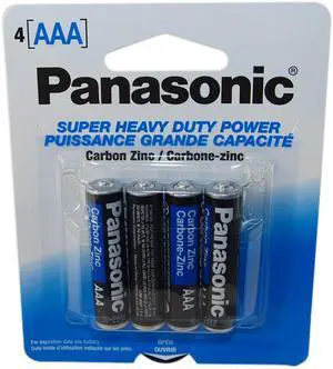Panasonic UM-4NPA-4B 4 Pack Of "AAA" Carbon Zinc Battery With 1.5V For Use In Low Drain Devices