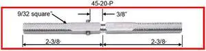 Progressive, 45-20-P, Swivel, 9/32" Square x 4-3/4" Long, 20 TPI With Stop For Marks Surface Mount Mortise Lockset & More