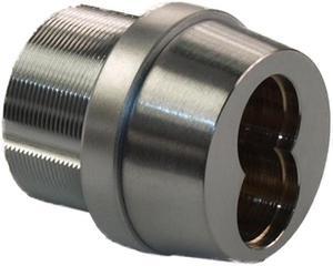 Ilco R28407-2-26D Satin Chrome Interchangeable Small Format 7 Pin Tapered Head IC Core Mortise Housing With Adams Rite Cam (CORE SOLD SEPERATELY)