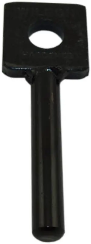 Wilson WIL-1200 Black Square Head Hardened Male Gate Lock Pin With 1/2" Diameter For Padlocks With A Shackle Diameter Of 9/16" Or Less