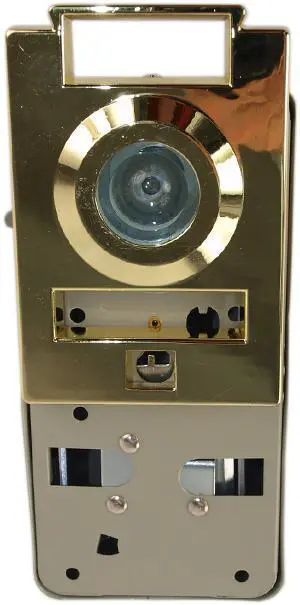 Maxtech DV10-US3 Polished Brass Door Viewer And Non Electric Chime Combination