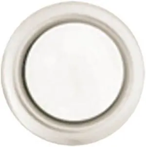 Trine 45A 5/8" Silver Rim With Pearl Center Push Button Doorbell (Unlighted)