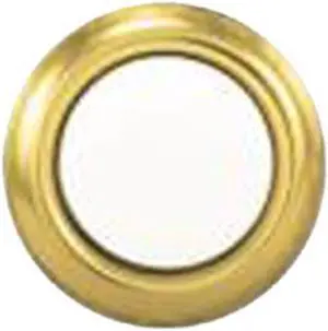 Trine 45G 5/8" Gold Rim With Pearl Center Push Button Doorbell (Unlighted)