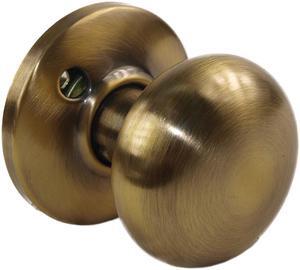 Marks 22AC LHR Antique Brass Finish Double Cylinder Iron Gate Ornamental Mortise Lock Set with 2-1/2" Backset