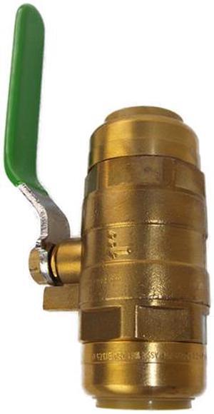 EZ-Bite 2012084 1" Ball Valve, (Like Sharkbite) Push Fit Fitting For Use With Copper Tubing CTS, CPVC & Pex