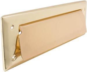 Tuff Stuff 103 Polished Brass US3 10" X 3" Mail box Letter Slot In Door or Wall