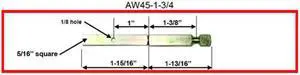 Progressive AW45-1-3/4 Steel Lever Spindle 5/16" Square x 1-3/4" Long A Replacement For Arrow #12-386-1 3/4